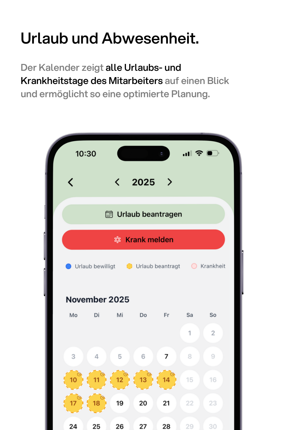 kaya - Urlaub und Abwesenheitskalender